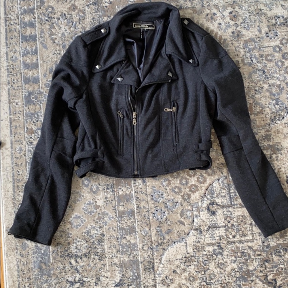 Grey Moto jacket